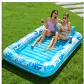 Sloosh Aufblasbarer Pool 178x116cm Cyanweiß PVC 61