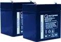 Q-Batteries Ersatzakku für Treppenlifte und Patientenlifter 24V 4,5Ah (2 x12V)