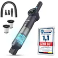 Samako Akku-Staubsauger, 13,5 kPa mit LED-Anzeige NanoDetect Pro Staubsauger, Ultraleicht (0,85 kg), HEPA-Filter, Ladestation, Fugendüse und Flexibler Schlauch für Auto, Sofa und Haushalt