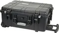 HMF Outdoor-Trolley Fotokoffer mit Rasterschaumstoff Schwarz  58,5 x 45 x 27,5cm