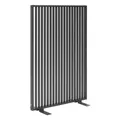 Hespéride – Sichtschutzwand Zupta Graphit 180 x 120 cm, korrosionsbeständiges Aluminium – für Garten, Terrasse, als Außentrennwand