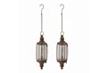 Mirabeau LED Laterne LED-Hängelaterne 2er Set Flavin antikbraun