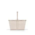 reisenthel carrybag XS teddy sand – Stabiler Einkaufskorb mit praktischer Innentasche – Elegantes und wasserabweisendes Design