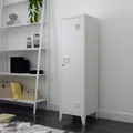 Einzelspind ’Kurikka’ mit 2 Ablagen abschließbar Metall 137 x 38 x 38 cm Weiß