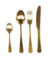 Chic Antique Besteck-Set Besteck Set 4 teilig Goldfarben Nordique Chic Antique 61496-27