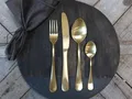 Chic Antique Besteckset Nordique Messer Gabel Löffel 4tlg.Edelst. Gold 61496-27