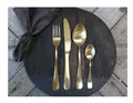 Besteck Set 4 teilig Goldfarben Nordique Chic Antique 61496-27