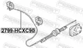 Für FEBEST 2799-HCXC90 LID LOCK OPENING DRIVE CABLE SI