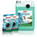 5 L LITER SONAX SCHEIBENREINIGER GEBRAUCHSFERTIG OCEAN-FRESH + 2x LUFTERFRISCHER