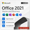 Microsoft Office 2021 Home and Business MacOs Accountgebunden / Bind Lebenslang