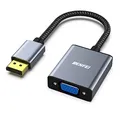 BENFEI DisplayPort auf VGA, Unidirektional DisplayPort DP Computor zu VGA Monitor Adapter 1080P (Stecker auf Buchse), kompatibel für Lenovo Dell HP ASUS [Nylon geflochten&Aluminum Alloy]