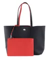 LACOSTE Anna Shopping Bag Schultertasche Kosmetiktasche Peacoat Salsa rot