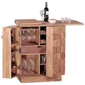 Mid.you Barschrank, Akazie, Holz, Akazie, massiv, 1 Schublade(n) Schubladen, 65x91x50 cm, stehend, handgemacht, Esszimmer, Barmöbel, Barschränke & Theken