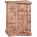 Wohnling Barschrank Hausbar Akazie Massivholz Weinbar Weinschrank Barschrank Buffet (Hausbar Akazie Massivholz 65x91x50 cm mit Türen) Barschrank, Weinbar Ausklappbar, Kleine Bar Buffet