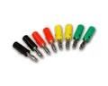 McPower Rundstecker Bananenstecker-Set, 4mm, 4 Farben, 8-teilig
