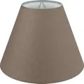Wogati® Premium Lampenschirm E14/E27 Baumwolle | Braun / Größe: S