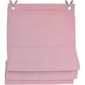 Kutti Raffrollo Dimout, mit Hakenaufhängung, ohne Bohren, freihängend, verdunkelnd, Polyester, Hakenaufhängung rosa 80 cm x 130 cm