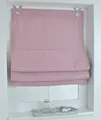 Raffrollo / Ösenrollo verdunkelnd Dimout ohne Bohren rose 80 x 130 cm