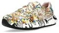 Laura Vita Damen Sneaker mehrfarbiger Plateau Sneaker Burton 05, Größe:39 EU, Farbe:Weiß