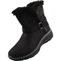Skechers Slip-Ins Relaxed Fit  Enkellaarsjes Plat - Zwart - Maat 40 - Schwarz - 40