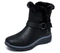 Skechers Damen Easy Going Dreamers Move Stiefel, Black Microleather Buckle Trim, 40 EU