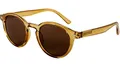 Sonnenbrille TAHITI in der Farbe Gold-Grün aus recyceltem Kunststoff + Zubehör