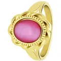 Lucardi Ringe Stahl Rosa - 50mm Damen 