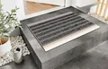 Kettelservice-Metzker Profile Fußabtreter Eingangsmatte für Innen und Aussen I TPE-VC Kunststoff I 59 x 39cm