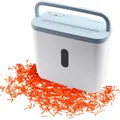 GENIE 440 X Aktenvernichter | Partikelschnitt 4x38 mm | Sicherheitsstufe P-4 | Leise 72 dB | Kompakt & Mobiler Shredder | Automatische Start-/Stopp-Funktion | Überhitzungsschutz Frbe weiß blau