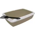 Katzentoilette Mit Rand + Schaufel - Aime - Für Katze - Taupe - 44 X 34 X 11 Cm