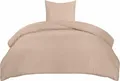 Bettwäsche Utopia Bedding 135x200cm und 80x80cm beige B-WARE