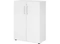 Schränke Breno, 3 OH, abschließbar, 28 kg je Boden, B 800 x T 420 x H 1100 mm, weiß/weiß