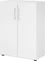 HAMMERBACHER Aktenschrank Schrank Serie 9 3OH BxTxH 80x42x110cm Griff BS Weiß