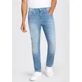 MAC 5-Pocket-Jeans Arne Pipe Sommerjeans Light Weight Stretch blau 35W / 34L