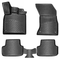 ELMASLINE 3D Gummimatten Set für NISSAN X-TRAIL (T32) ab 2014 Fußmatten 5cm Rand