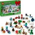 LEGO Minecraft Adventskalender 2025 - Weihnachten Spielzeug für Jungen & Mädchen ab 7 Jahren - 24 Überraschungen inkl. Minifiguren & Mini-Modell... - Bunt