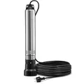 TROTEC TDP 370 E Tiefbrunnenpumpe Edelstahl – 5.100 l/h, 370 W, 4 bar, max. 20 m Eintauchtiefe, IPX8, für Brunnen und Zisterne