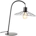 Tischlampe, 45,5 cm Höhe, Schalter, E27, 52 W, Metall, matt schwarz