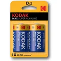 Kodak Max Alkaline Batterie D Lr20 2 Einheit (2 Stk., D) (30952843)