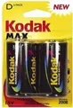 Kodak Max Alkaline Batterien D Mono 2er Pack