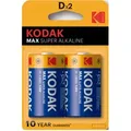 Blisterpackung Mit Kodak Alkaline Max D Lr20 1,5v Batterien - Blisterpackung 2 Batterien
