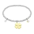 Lotus Style Armband für Damen aus Edelstahl in der Farbe Silber und Gold, Durchmesser: 17 cm, LS2171-2/1