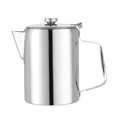 HENDI Kaffee-/Teekanne, mit Klappdeckel, Kaffeekanne, Mehrzweckkanne, Milchkanne, Sahnekanne, Servierkanne, Edelstahlkanne, Wasserkanne, Wasserkessel, 1,4L, ø126x(H)185mm, Edelstahl