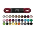 Mount Swiss Luxury Schuhbänder I Wasserabweisende und reißfeste Schnürsenkel rund ø 2-3 mm aus feiner Baumwolle/gewachst Farbe: Cherry, Länge: 120 cm