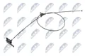 NTY Motorhaubenzug EZC-PE-023 passend für PEUGEOT 307 SW (3H) 307 (3A/C)