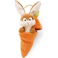 NICI 48089 Anhänger Plüschhase mit Karotte 15cm, Häschenanhänger in Plüschkarotte, Geschenkidee fürs Osternest, Orange - Orange