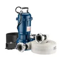 Wiltec Schmutzwasserpumpe 1500W Tauchpumpe mit 22800l/h Fördermenge inkl. 20m Schlauch