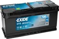 EXIDE EL1000 EFB Autobaterie/Starterbatterie 100Ah 12V 900A EFB DIN/ISO L5 Kompatibel mit VW Transporter V Bus 7HB, 7HJ, 7EB, 7EJ, 7EF, 7EG, 7HF, 7EC Multivan V 7HM, 7HN, 7HF, 7EF, 7EM, 7EN