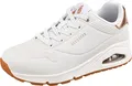 Skechers Damen UNO Golden Air Trainers, White Durabuck/Mesh Trim, 35.5 EU