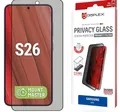 Displex Privacy Glass Schutzglas (10H) für Samsung Galaxy S26, MountMaster, Tempered Glas, kratzer-resistente Schutzfolie, hüllenfreundlich (Privacy Glass MountMaster)
